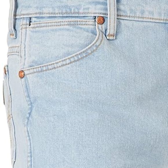 WRANGLER Men's Cowboy Cut Active Flex Slim Fit Jean Sz: 30 x 32 Bleach Blue - Picture 8 of 10